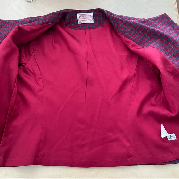Vintage Pendleton red wool skirt suit set - Picture 10 of 12